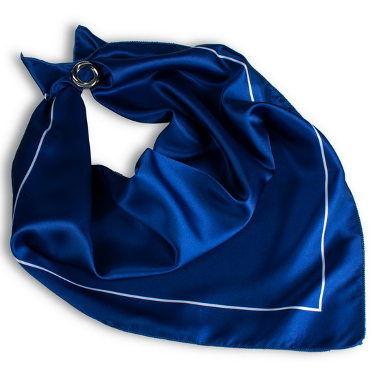 Платок с логотипом. Косынка шармус. Шармус ткань. Синий платок.
